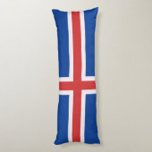 IJslandse vlag Lichaamskussen (Achterkant (Verticaal))