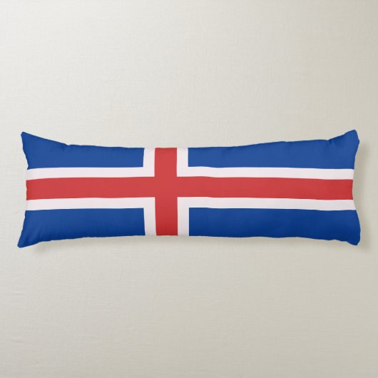 IJslandse vlag Lichaamskussen (Voorkant)