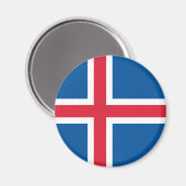 IJslandse vlag - Magneet (Voorkant / Achterkant)