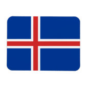 IJslandse vlag Magneet (Horizontaal)