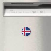 IJslandse Vlag Magneet (Insitu (Vaatwasser))