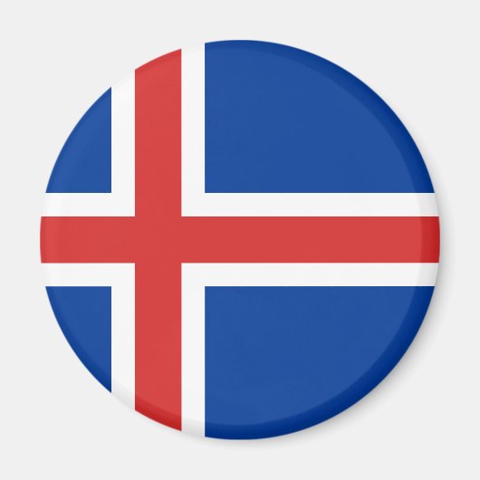 IJslandse vlag Magneet (Voorkant)