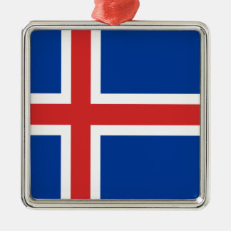 IJslandse vlag Metalen Ornament