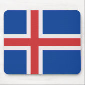 IJslandse vlag Muismat (Voorkant)