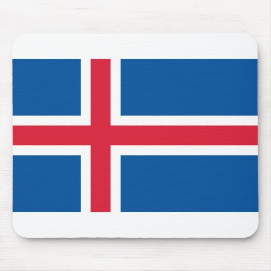 IJslandse vlag Muismat (Voorkant)