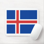 IJslandse vlag Muismat (Met muis)