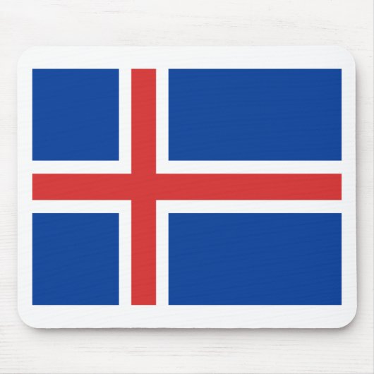 IJslandse vlag Muismat (Voorkant)