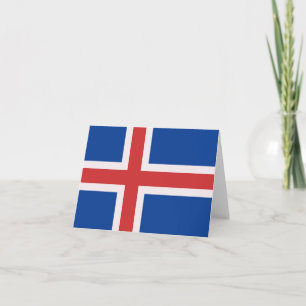 IJslandse vlag Notitiekaartje