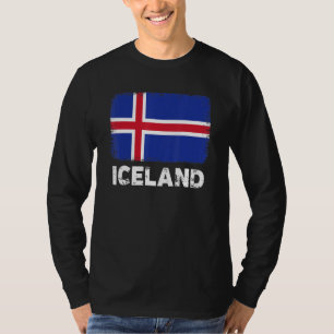 IJslandse vlag ondersteunt IJslandse Mannen T-shirt