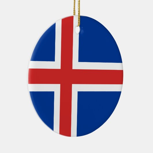 IJslandse vlag Ornament (Rechts)