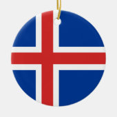 IJslandse vlag Ornament (Voorkant)