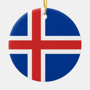 IJslandse vlag Ornament