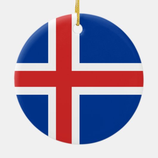 IJslandse vlag Ornament (Achterkant)