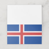 IJslandse vlag Plaatskaartje (Buitenkant ongevouwen)
