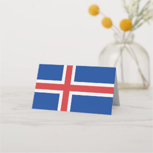 IJslandse vlag Plaatskaartje