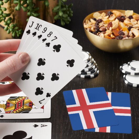 IJslandse vlag Pokerkaarten (Insitu)