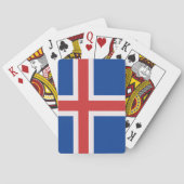 IJslandse vlag Pokerkaarten (Achterkant)