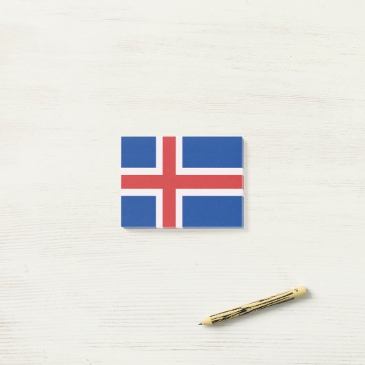 IJslandse vlag Post-it® Notes (Op bureau)