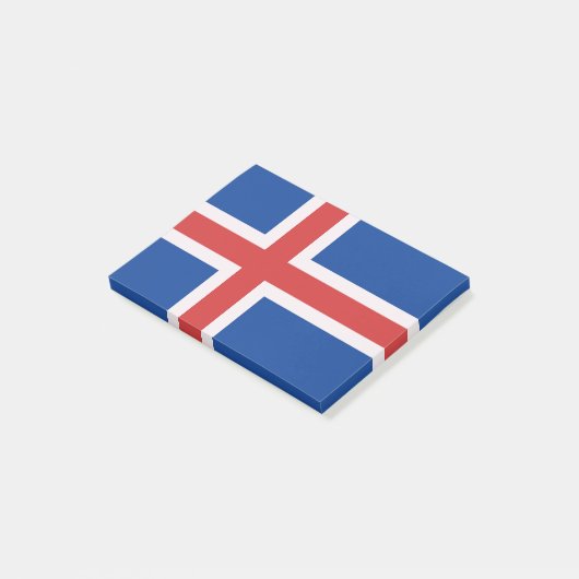 IJslandse vlag Post-it® Notes (Schuin)