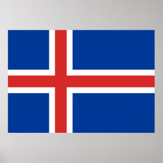 IJslandse vlag Poster