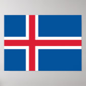 IJslandse vlag Poster (Voorkant)
