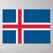 IJslandse vlag Poster (Voorkant)