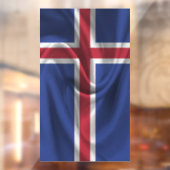 IJslandse vlag Raamsticker (Vel 2)