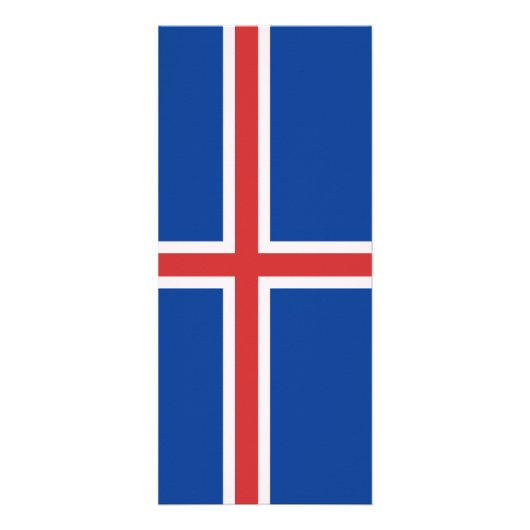 IJslandse vlag Reclamekaart (Voorkant)