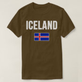 IJslandse vlag Reykjavik ravel Souvenir Lo T-shirt (Design voorkant)