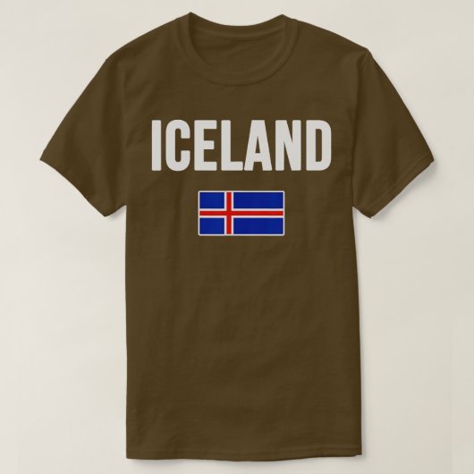 IJslandse vlag Reykjavik ravel Souvenir Lo T-shirt (Design voorkant)