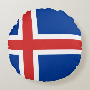 IJslandse vlag Rond Kussen