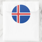 IJslandse vlag Ronde Sticker (Tas)