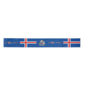 IJslandse vlag Satijnen Lint (Voorkant)