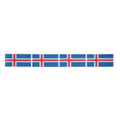 IJslandse vlag Satijnen Lint (Voorkant)
