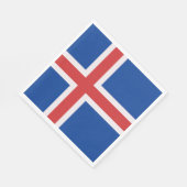 IJslandse vlag Servet (Hoek)