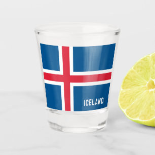 IJslandse vlag Shot Glas