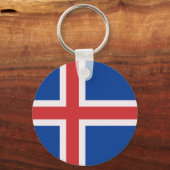 IJslandse vlag Sleutelhanger (Voorkant)