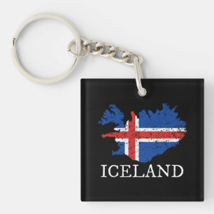 IJslandse vlag Sleutelhanger