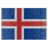 IJslandse vlag Snijplank (Voorkant)