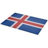 IJslandse vlag Snijplank (Hoek)
