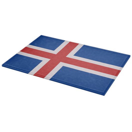 IJslandse vlag Snijplank (Hoek)