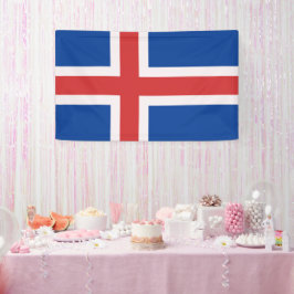 IJslandse vlag Spandoek