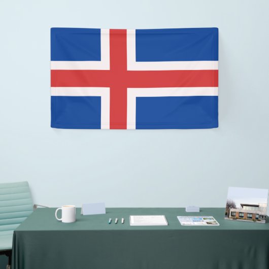 IJslandse vlag Spandoek (Beurs)