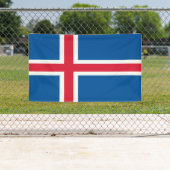 IJslandse vlag Spandoek (Insitu)