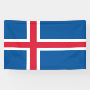 IJslandse vlag Spandoek