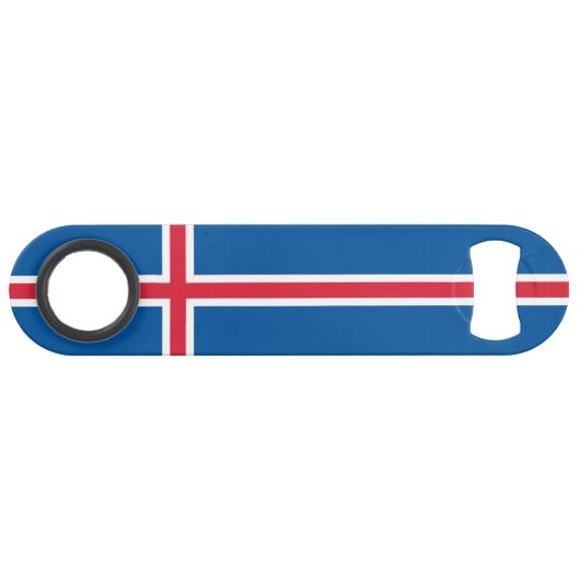 IJslandse vlag Speed Flessenopener (Voorkant (Horizontaal))