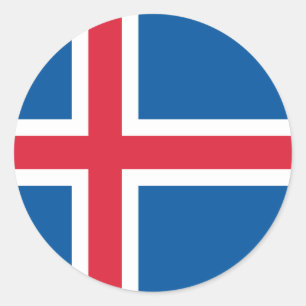 IJslandse vlag - Sticker
