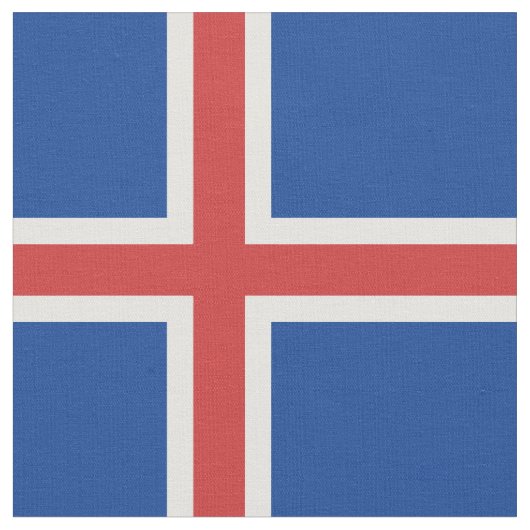 IJslandse vlag Stof (Close Up)