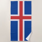 IJslandse vlag Strandlaken (Voorkant)