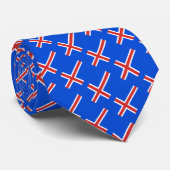 IJslandse vlag Stropdas (Opgerold)